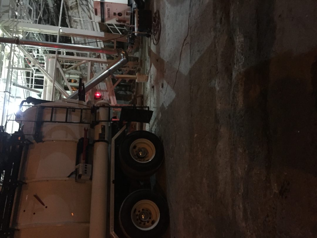 Vacuum truck hard pipe set up G&R Environmental Services